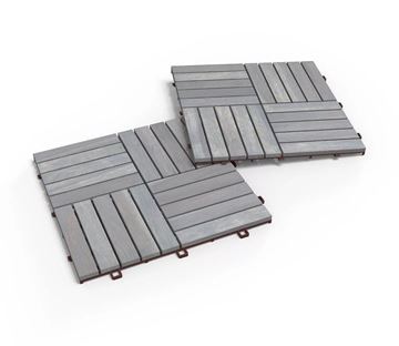 Picture of Tuiles de terrasse Acacia CAMP20, 25 boîte, 250 carreaux, 250 pieds carrés, gris